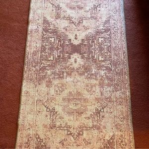 Adiva Pink 2’6” by 6’6” Rectangular Persian Area Rug
